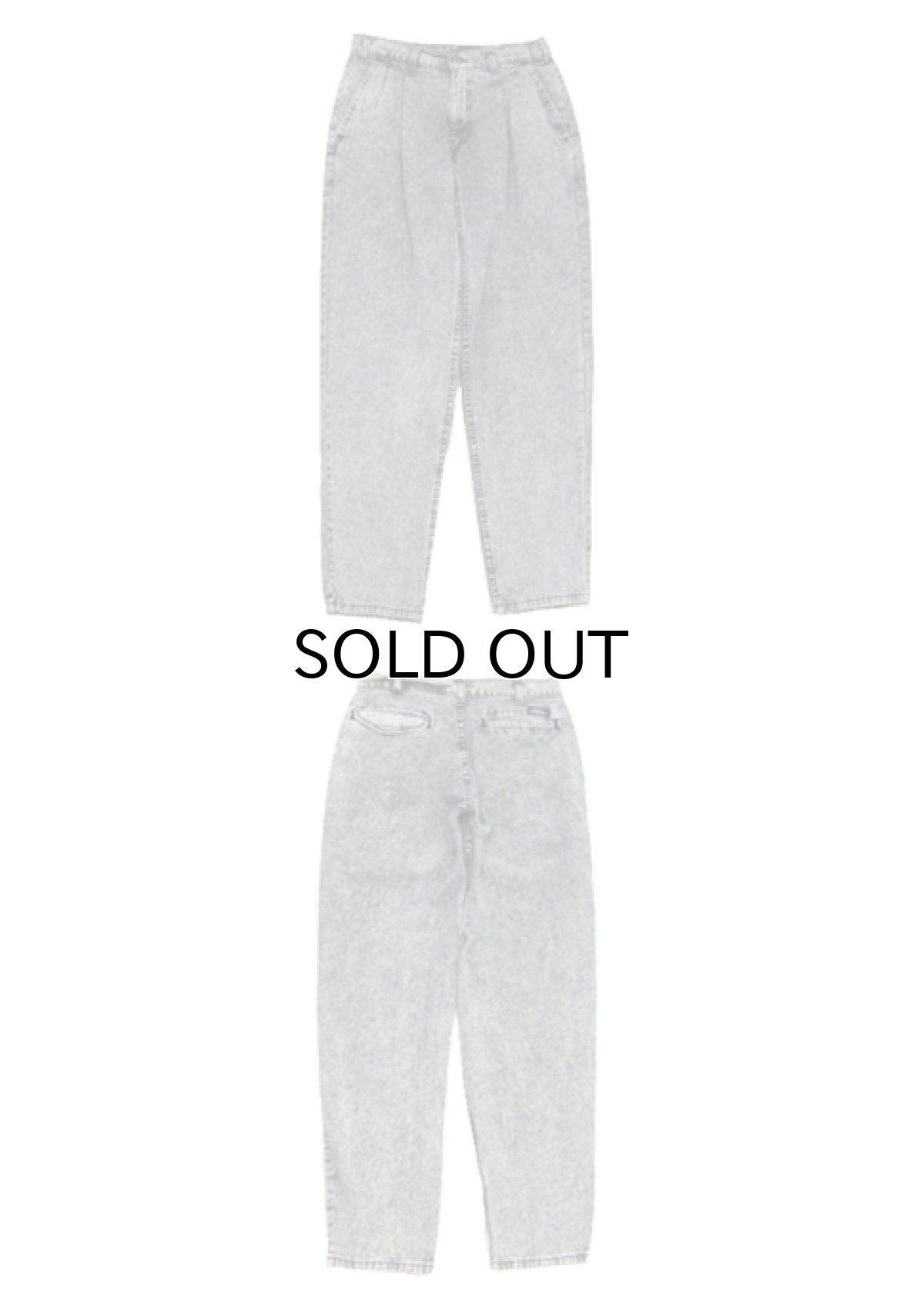 画像3: A)1990's Levi's "SILVER TAB" Chemical Wash Denim Trousers Black Denim size w 31 inch (表記 30 x 32) (3)