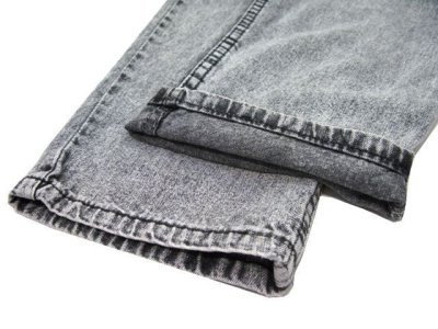 画像2: A)1990's Levi's "SILVER TAB" Chemical Wash Denim Trousers　Black Denim　size w 31 inch (表記 30 x 32)