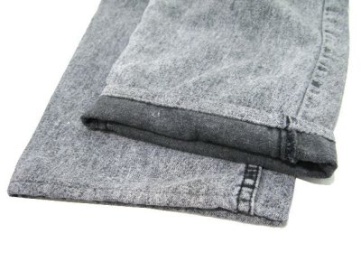 画像2: B)1990's Levi's "SILVER TAB" Chemical Wash Denim Trousers　Black Denim　size w 34 inch (表記 33 x 32)