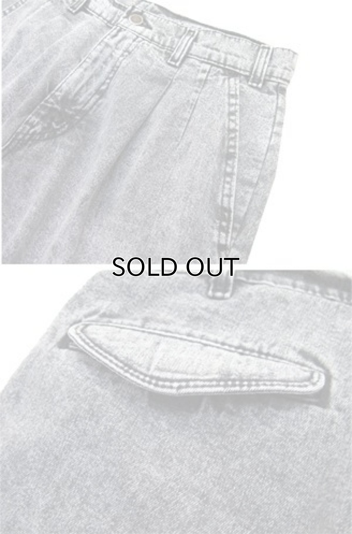 画像5: A)1990's Levi's "SILVER TAB" Chemical Wash Denim Trousers Black Denim size w 31 inch (表記 30 x 32) (5)