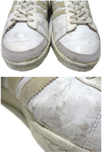 画像3: 1970-80's adidas "JABBAR" Hi-Cut Basketball Shoes made in France　WHITE　size 11 (表記 29 cm)