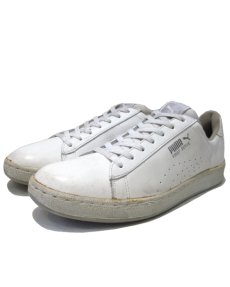 画像1: 1980's PUMA "First Serve" Leather Tennis Shoes　WHITE　size 11 (29 cm) (1)