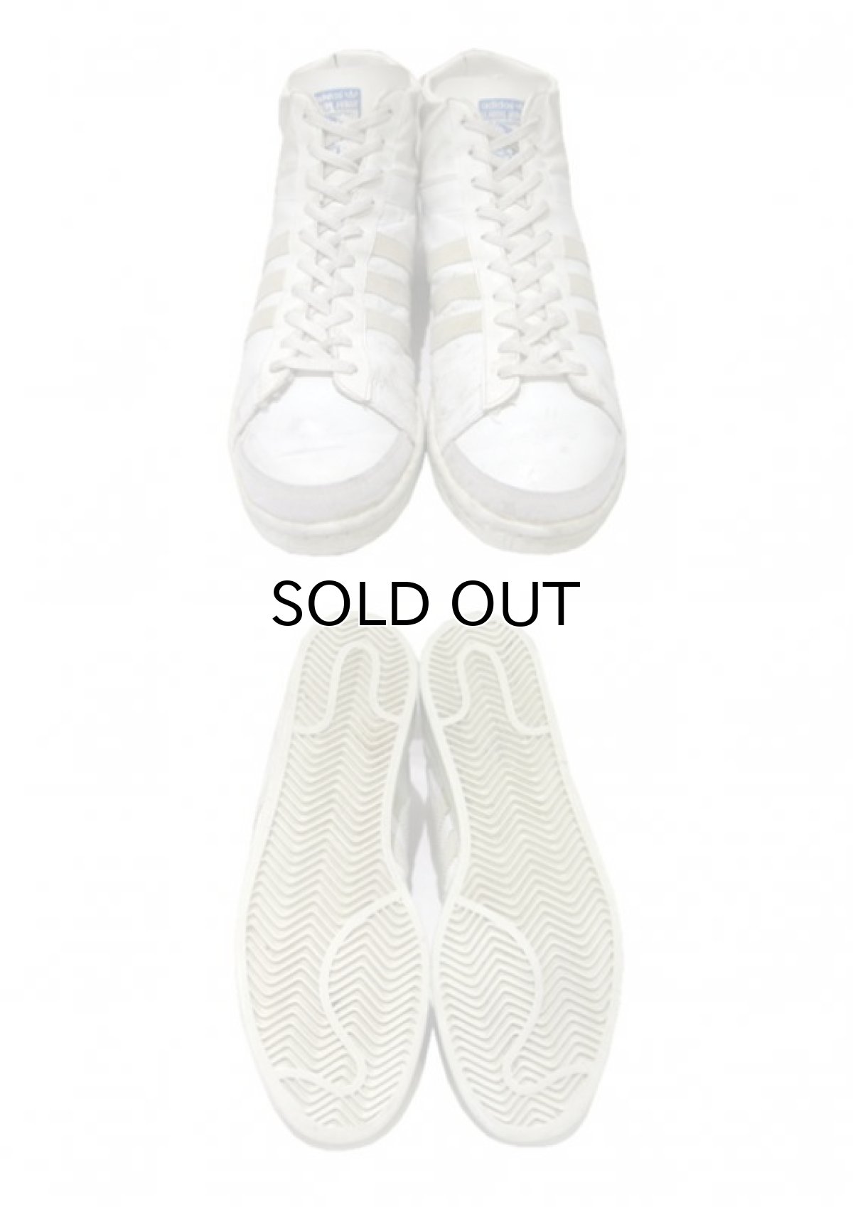 画像3: 1970-80's adidas "JABBAR" Hi-Cut Basketball Shoes made in France　WHITE　size 11 (表記 29 cm) (3)