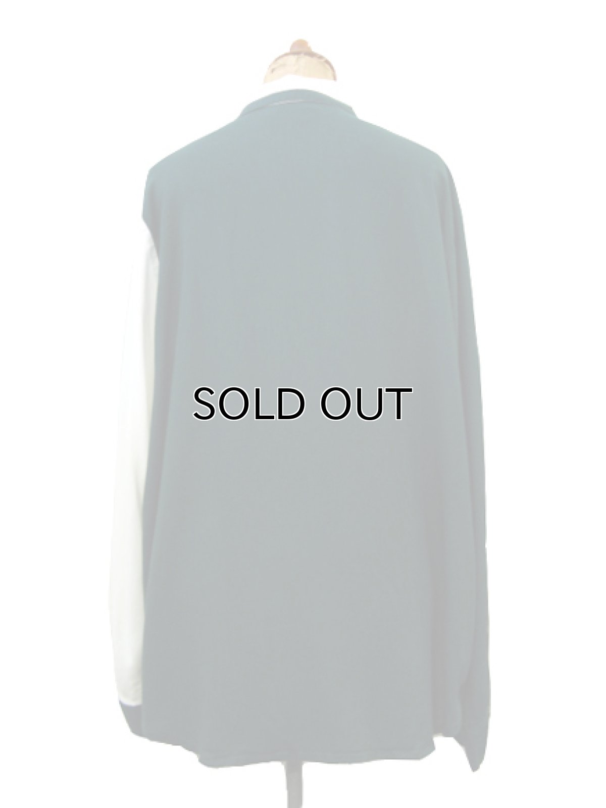 画像2: 1990's~ "TOWER HILL" L/S Design Rayon Shirts GREEN / NATURAL size M - L (表記 L) (2)