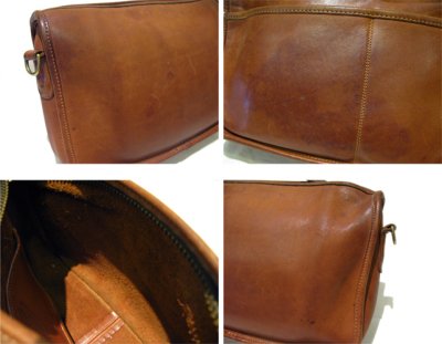 画像1: OLD COACH Leather Shoulder Bag 　BROWN　 made in USA