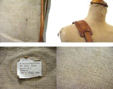 画像5: LINEN / LEATHER Shoulder Bag　BEIGE / BROWN　made in ITALY (5)