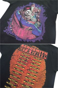 画像5: 1990's Fruit of the Room "AERO SMITH" Tour T-Shirts　BLACK　size M - L (表記 L) (5)