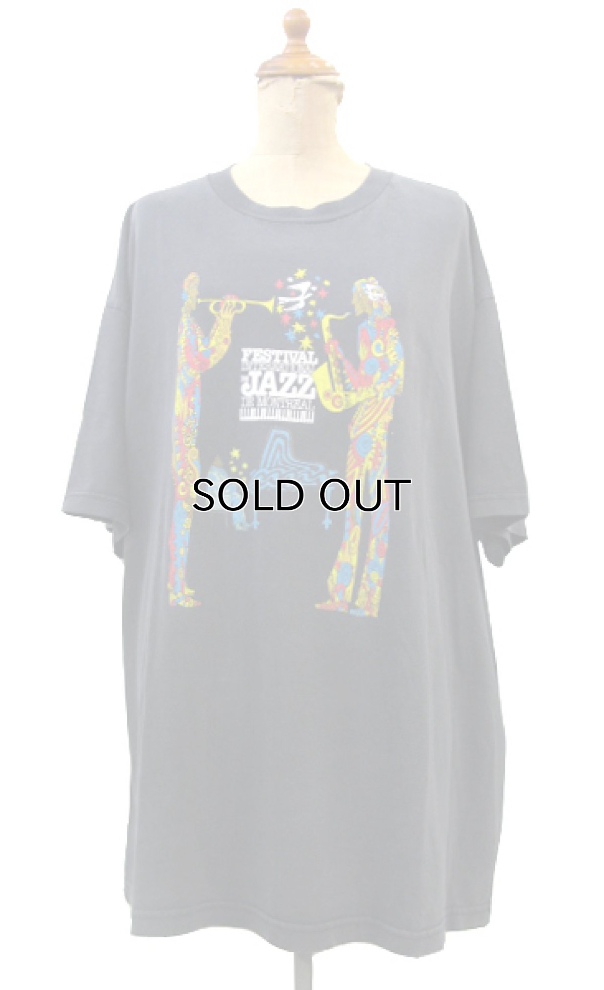 画像1: 1990's "Jazz Festival" Print T-Shirts　BLACK　size XL (表記 なし) (1)