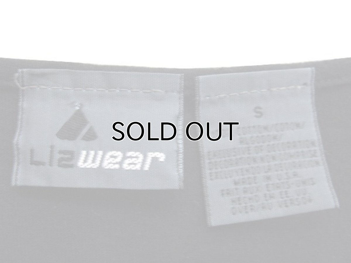 画像5: 1990's "Liz Wear" V-neck S/S Design Tops BLACK size L (表記 S) (5)