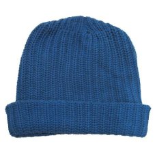 画像1: COLUMBIA KNIT　Cotton Watch Cap　made in USA　color : BLUE (1)