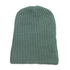 画像2: COLUMBIA KNIT　Cotton Watch Cap　made in USA　color : Mos Green (2)