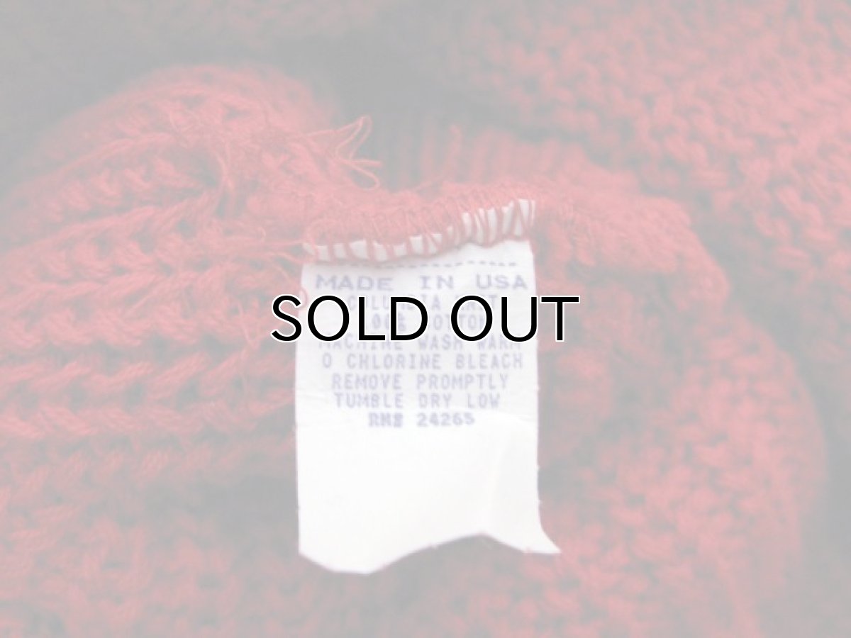 画像4: COLUMBIA KNIT Cotton Watch Cap made in USA color : RED (4)