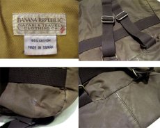 画像4: 1980's BANANA REPUBLIC  Cotton / Suede Back Pack　OLIVE / BROWN (4)