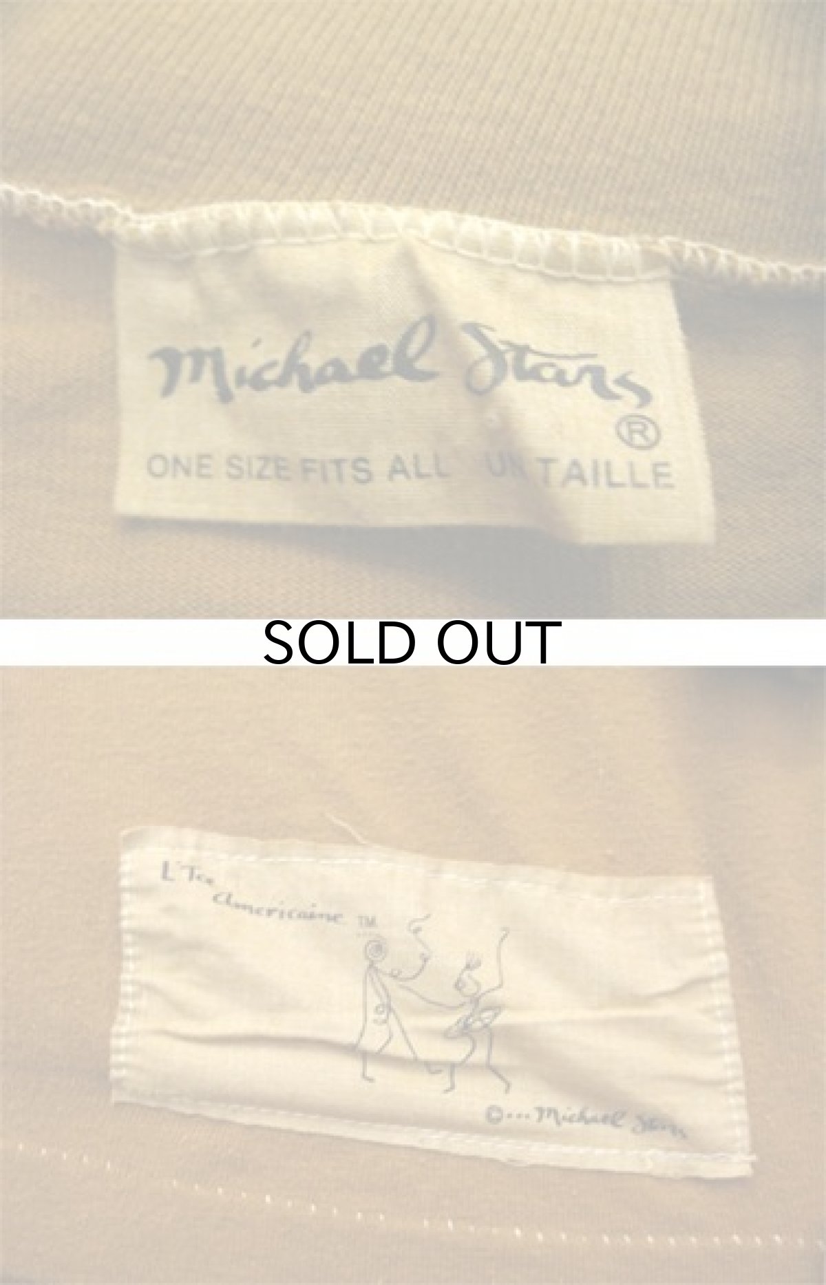 画像3: "Michael Stars" Moc Neck L/S T-Shirts　Mustard　size XL (表記 One Size Fits All) (3)