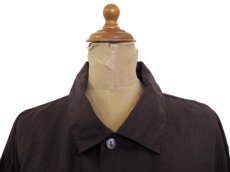 画像2: 1990's~ "CHICO's DESIGN" L/S Design Linen Jacket　BROWN　size L (表記 3) (2)