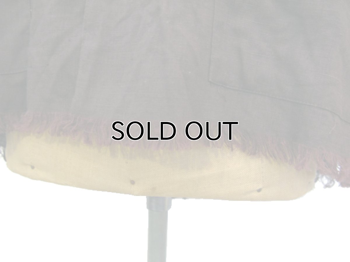 画像3: 1990's~ "CHICO's DESIGN" L/S Design Linen Jacket BROWN size L (表記 3) (3)