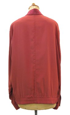 画像2: 1990's "Neil Norman" 100% Silk Design Shirts-Jacket　RED　size M (表記 M) (2)