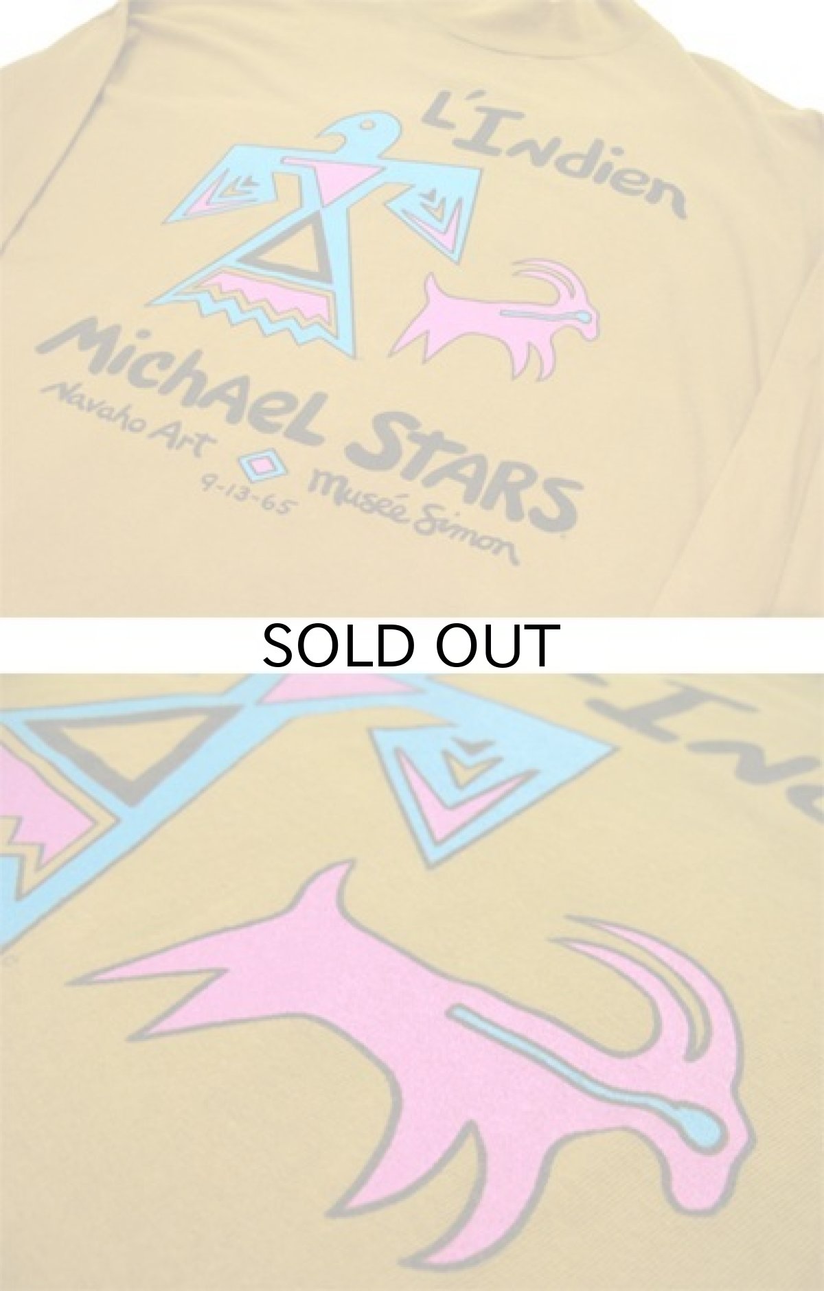 画像4: "Michael Stars" Moc Neck L/S T-Shirts　Mustard　size XL (表記 One Size Fits All) (4)