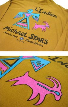 画像4: "Michael Stars" Moc Neck L/S T-Shirts　Mustard　size XL (表記 One Size Fits All) (4)