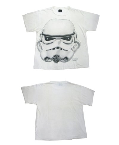 画像1: 1990's STAR WARS "STORM TROOPER" Print T-Shirts　WHITE　size L (表記 L) 