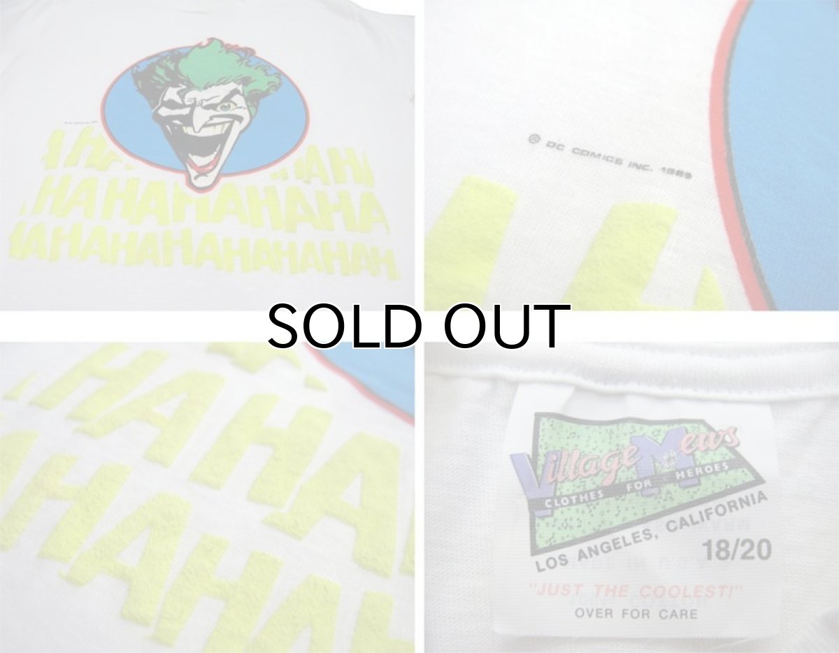 画像3: 1980's Village Mews "JORKER" Print T-Shirts WHITE size S (表記 18 - 20) (3)