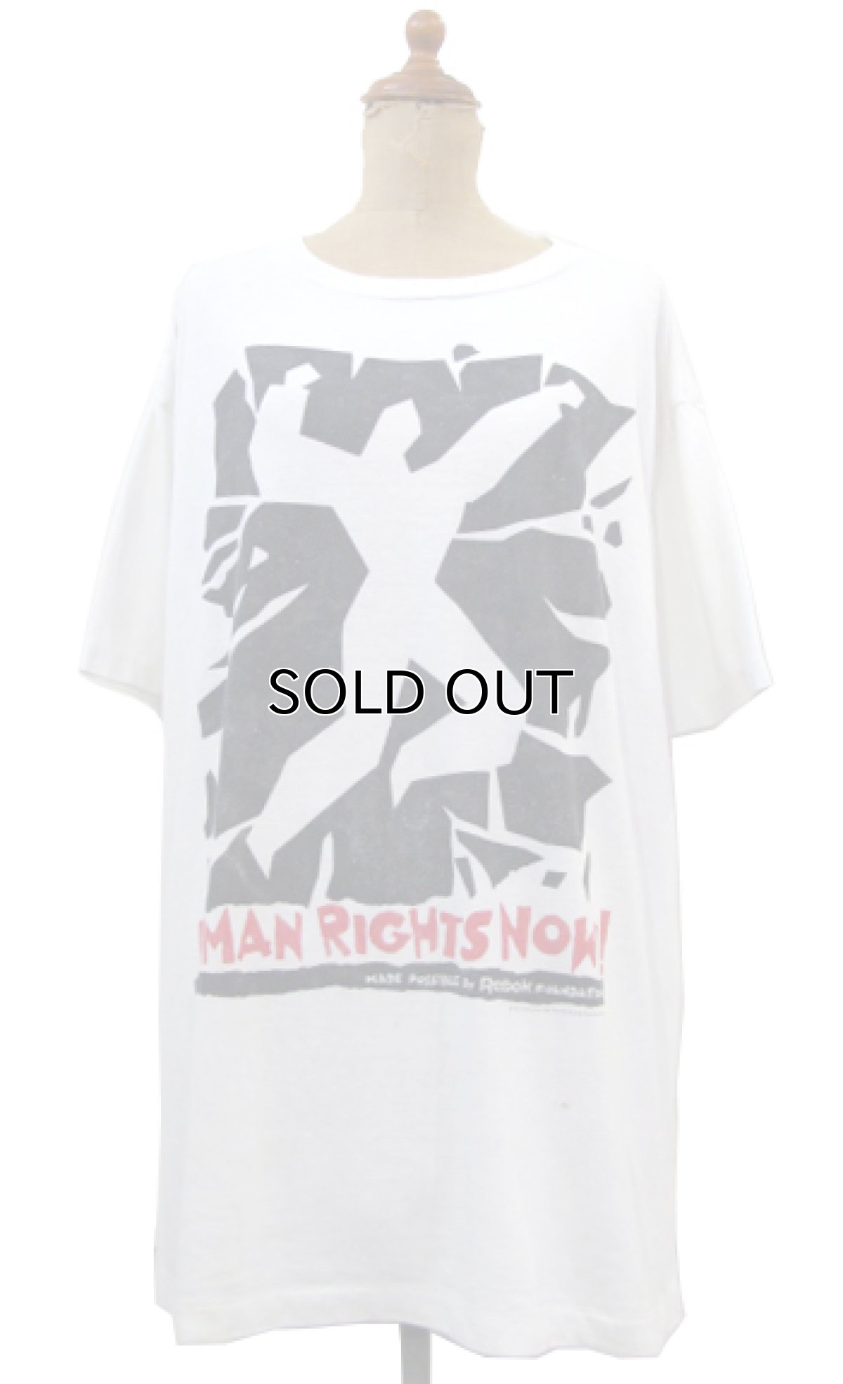 画像1: 1980's "HUMAN RIGHTS NOW" Print T-Shirts　WHITE　size L (表記 不明) (1)