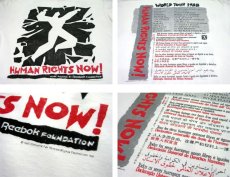 画像4: 1980's "HUMAN RIGHTS NOW" Print T-Shirts　WHITE　size L (表記 不明) (4)