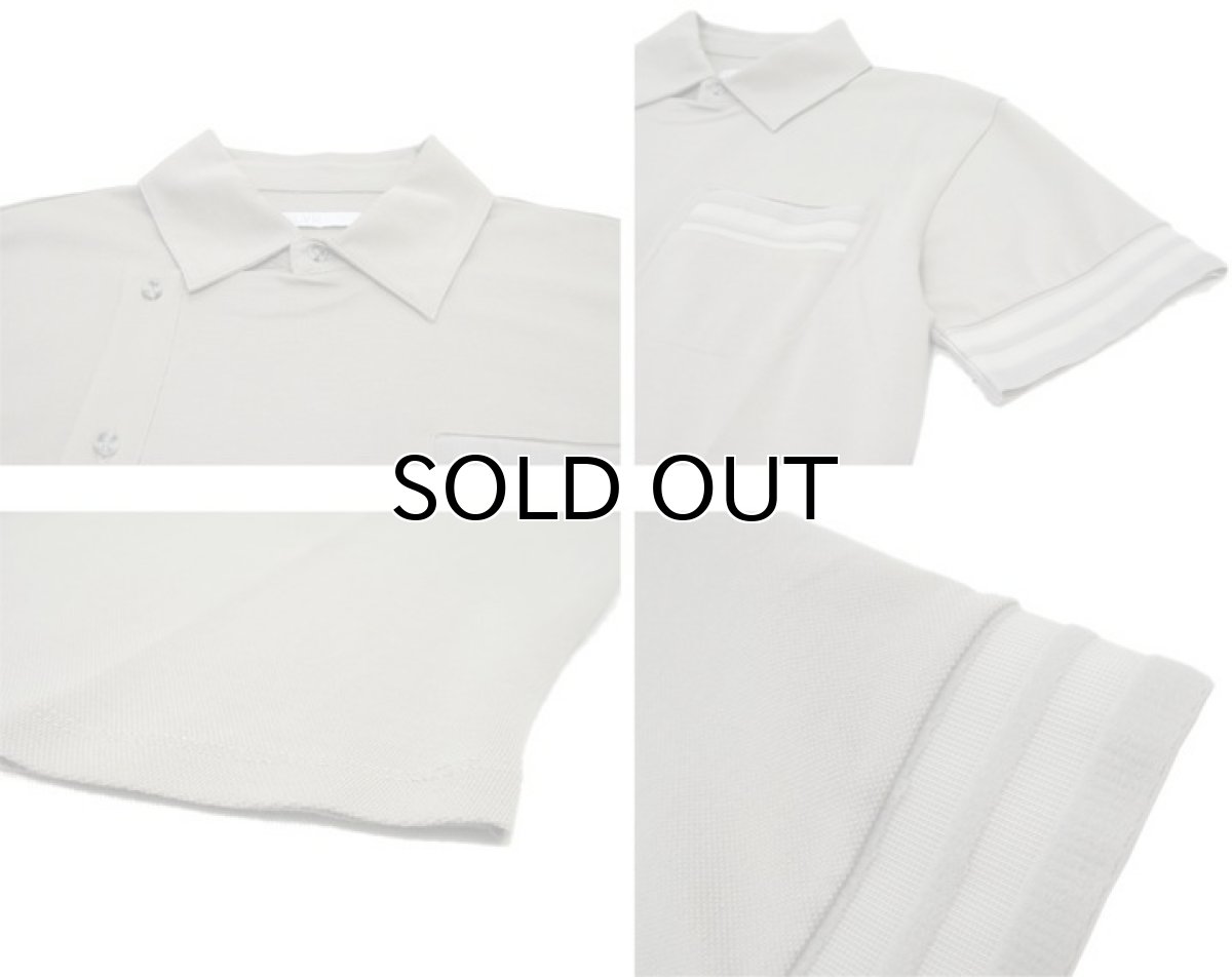 画像3: NEW adidas "SLVR" Design Polo Shirts Grey Beige size XS (3)
