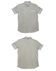 画像4: NEW adidas "SLVR" Design Polo Shirts　Grey Beige　size XS (4)