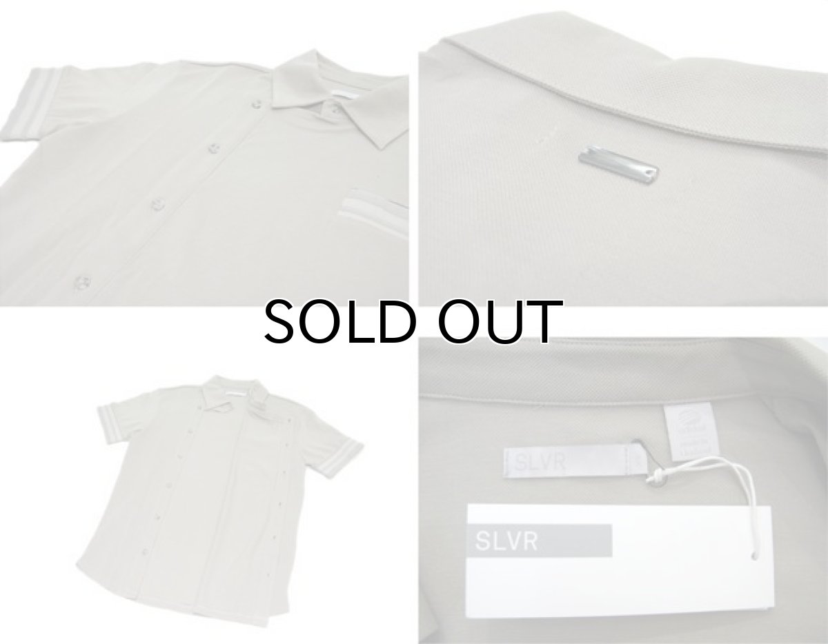 画像2: NEW adidas "SLVR" Design Polo Shirts Grey Beige size XS (2)