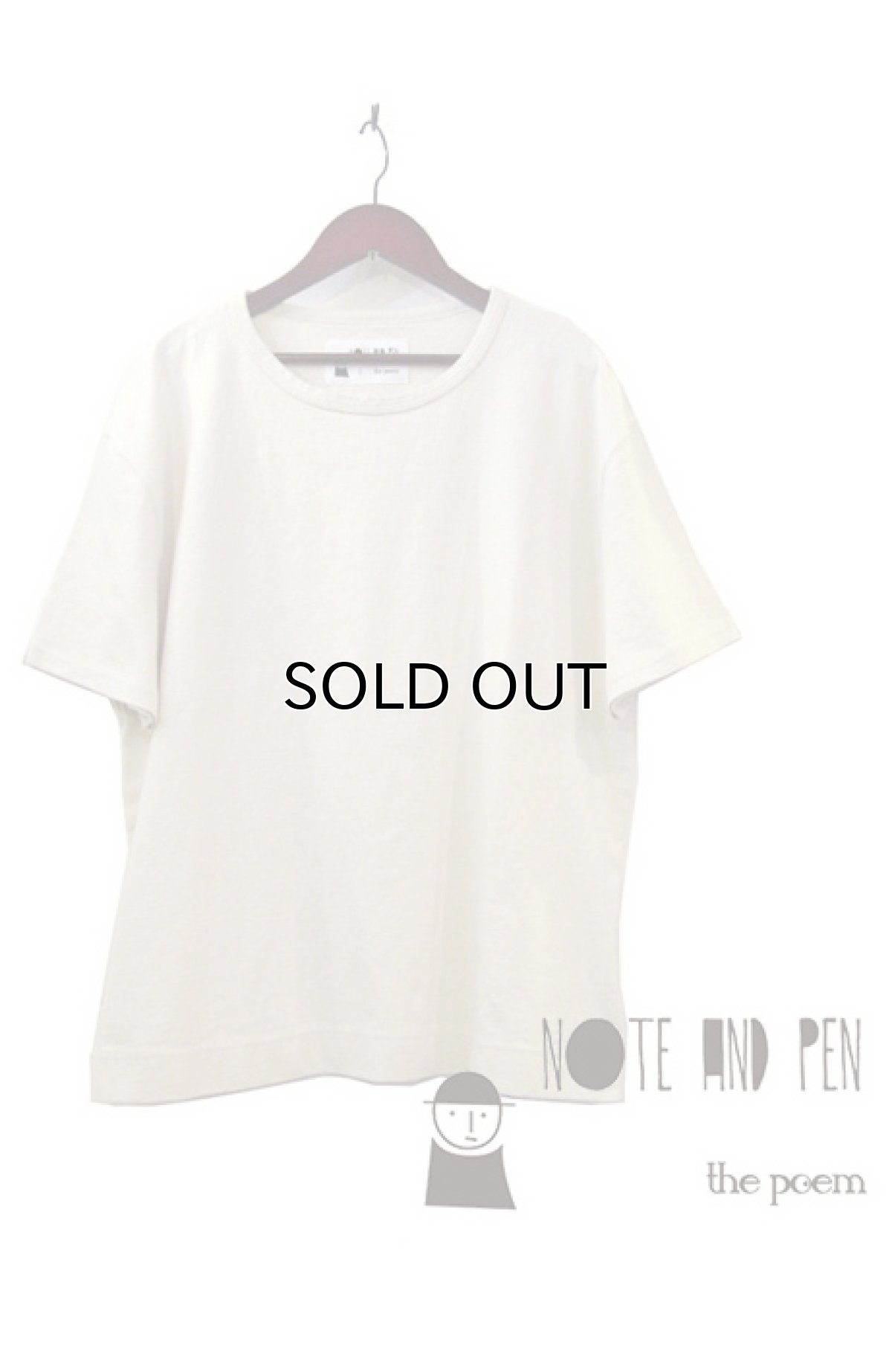 画像1: " Note and Pen the poem " ノートとペン　"ポエムのTee"　OFF WHITE (1)