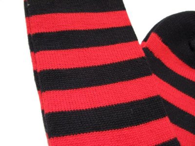 画像2: "Corgi Hosiery" border Socks　Red / Black