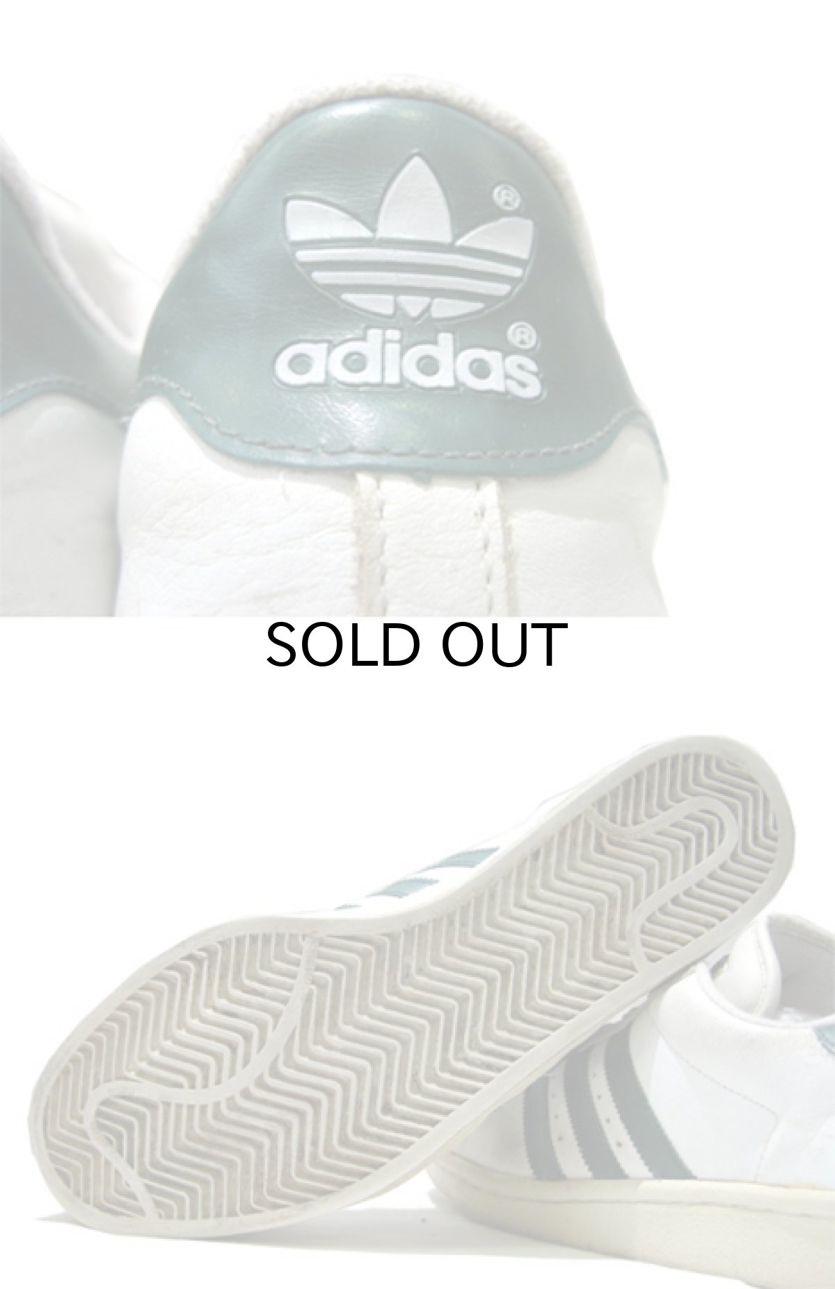 画像3: 1990's adidas "Super Star" Leather Sneaker　WHITE / GREEN　size 12 (30 cm) (3)