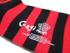 画像3: "Corgi Hosiery" border Socks　Red / Black (3)