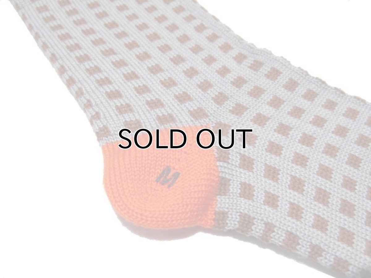 画像5: "Corgi Hosiery" Square Dot Socks　GREY / BROWN / ORANGE (5)