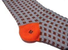 画像5: "Corgi Hosiery" Square Dot Socks　GREY / BROWN / ORANGE (5)