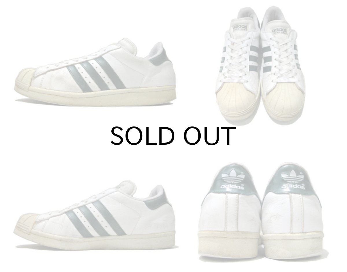 画像2: 1990's adidas "Super Star" Leather Sneaker　WHITE / GREEN　size 12 (30 cm) (2)