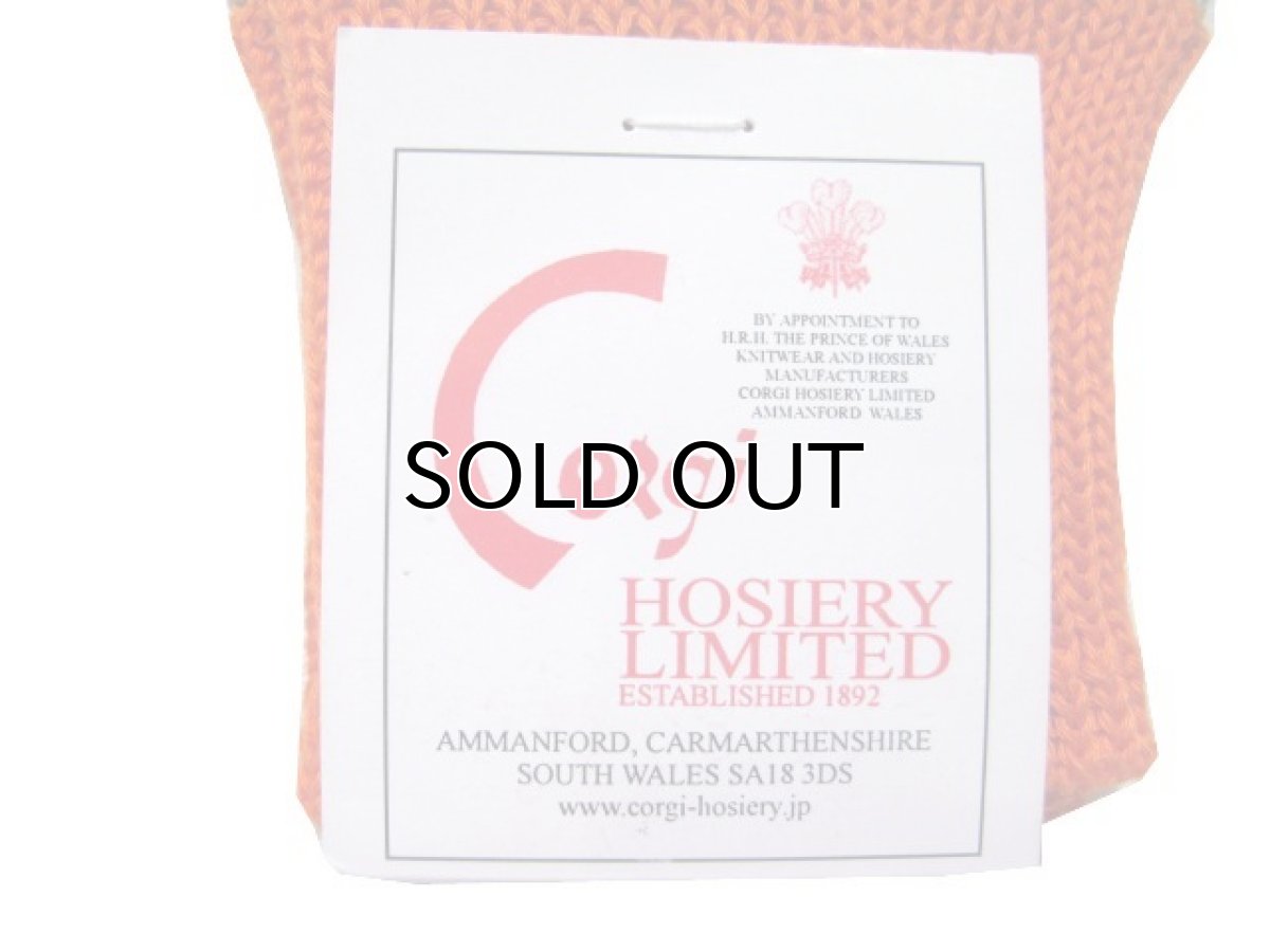 画像2: "Corgi Hosiery" Square Dot Socks　GREY / BROWN / ORANGE (2)