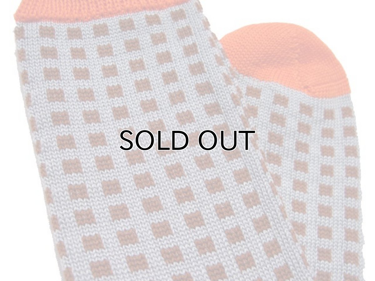 画像4: "Corgi Hosiery" Square Dot Socks　GREY / BROWN / ORANGE (4)