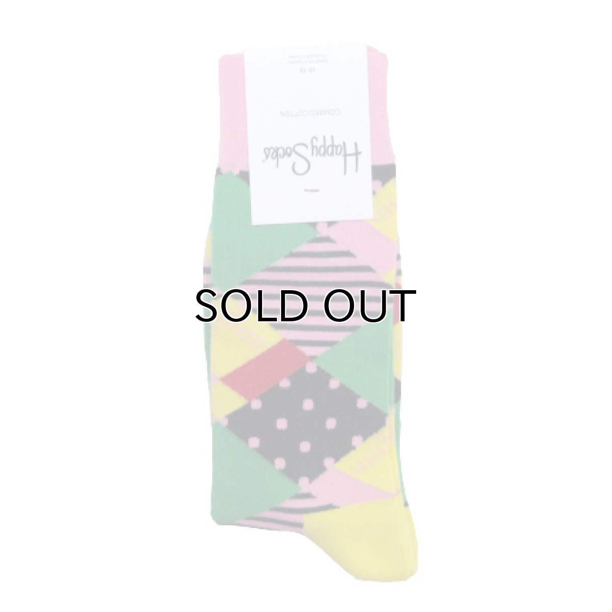 画像1: "Happy Socks" Combed Cotton Socks　Crazy Pattern　size Free (10 - 13) (1)