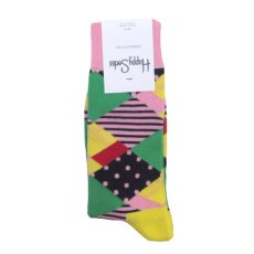 画像1: "Happy Socks" Combed Cotton Socks　Crazy Pattern　size Free (10 - 13) (1)