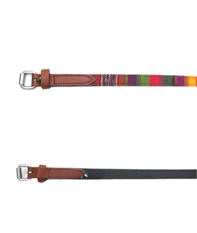 画像1: Colorful Leather Belt　Multi Color　size 31.5 inch ~