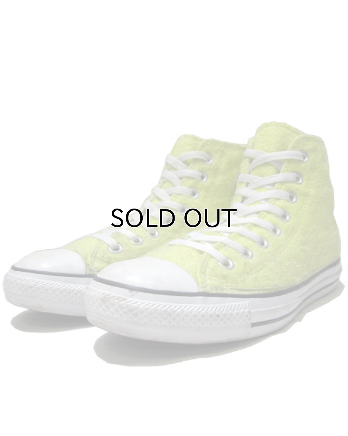 画像1: Converse "ALL STAR Hi" Canvas Sneaker "Tennis Ball"　YELLOW　size 7 (25 cm ) (1)