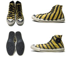 画像2: Converse "ALL STAR Hi" Cavas Sneaker Hand Paint　Yellow / Black　size 10 1/2 (28.5 cm)　 (2)