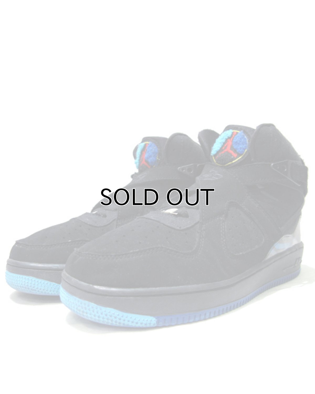 画像1: NIKE "AIR JORDAN 8" Basketball Shoes　BLACK / SAX BLUE　size 10 (28 cm) (1)