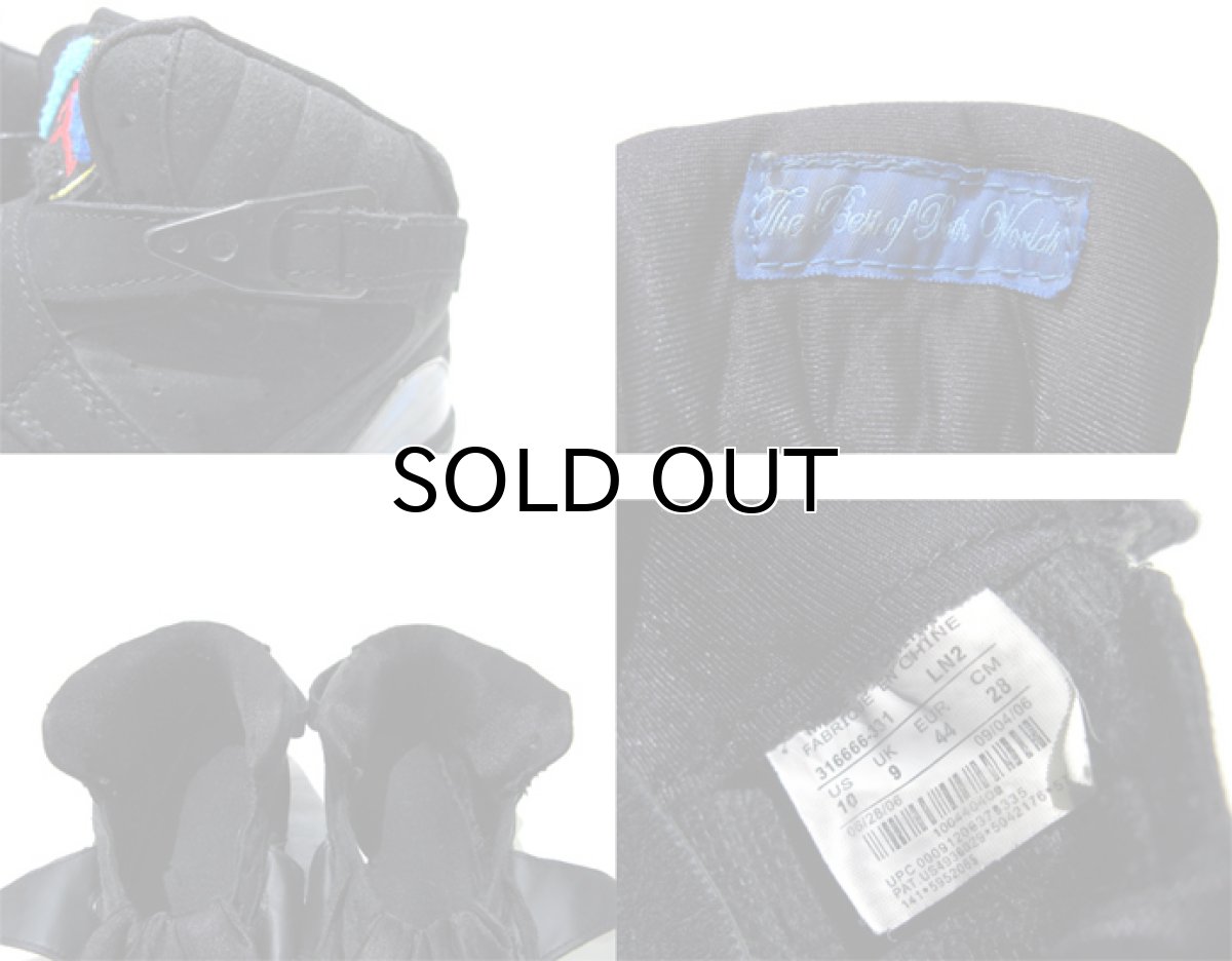 画像5: NIKE "AIR JORDAN 8" Basketball Shoes BLACK / SAX BLUE size 10 (28 cm) (5)