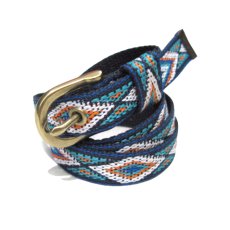 画像1: Nylon Belt　Native Pattern　size 35 inch ~ (1)