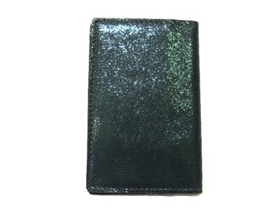 画像2: "JUTTA NEUMANN" Leather Card Case  color : Lame Green / Mustard   ONE SIZE