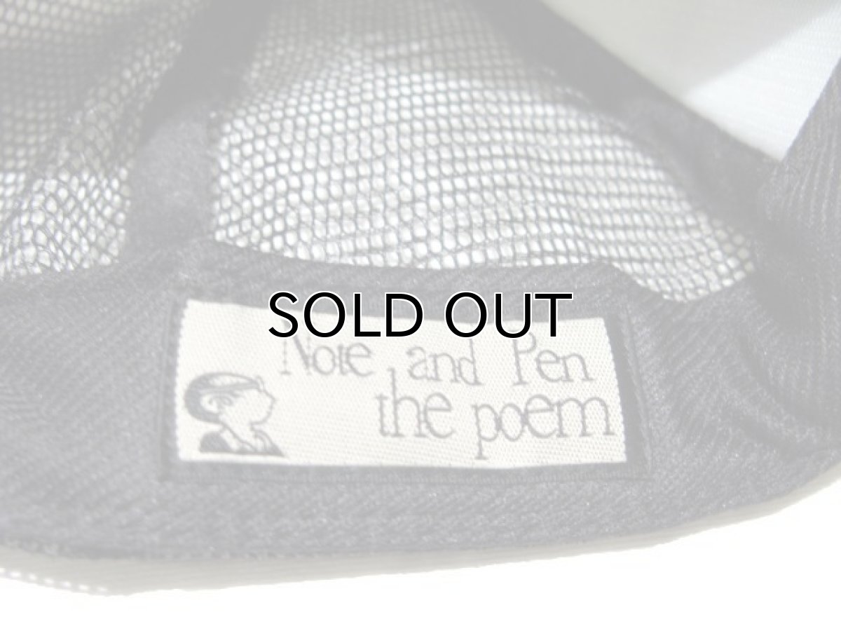 画像5: " Note and Pen the poem " ノートとペン "Mesh Cap" BLACK (5)