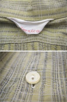 画像4: ~1960's OLD Europe L/S Check Shirts　GREEN　size S - M (表記 不明) (4)